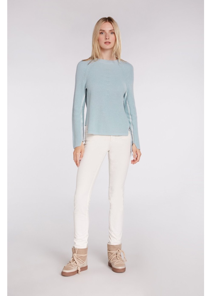 Oui | Cotton Zip Jumper