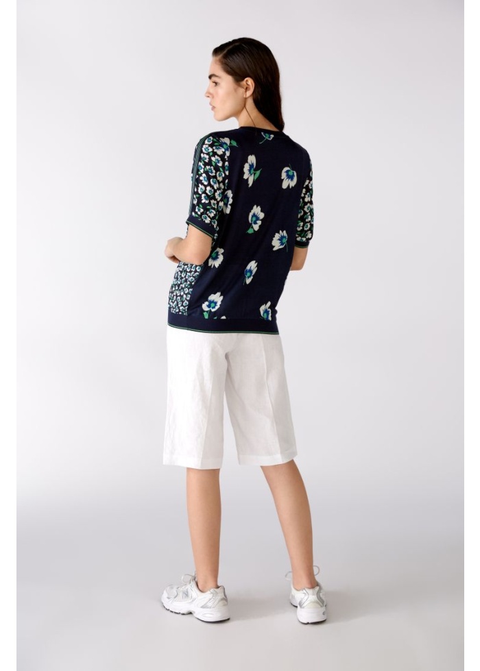 Oui | Flower Print Top