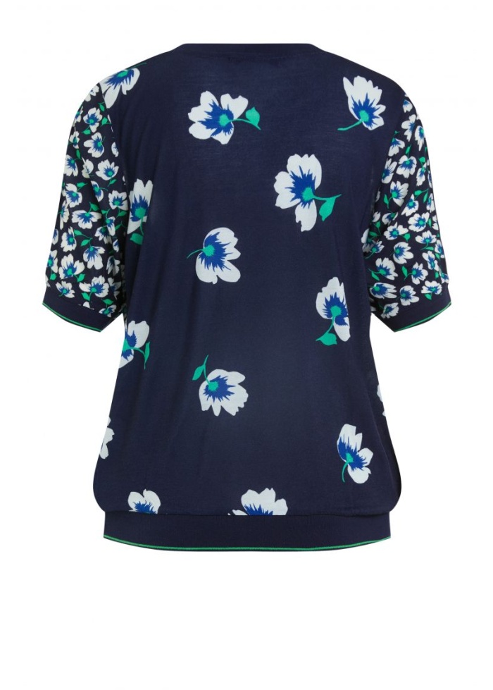 Oui | Flower Print Top
