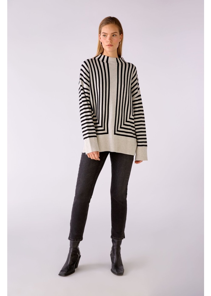 Oui | Striped Cotton Jumper