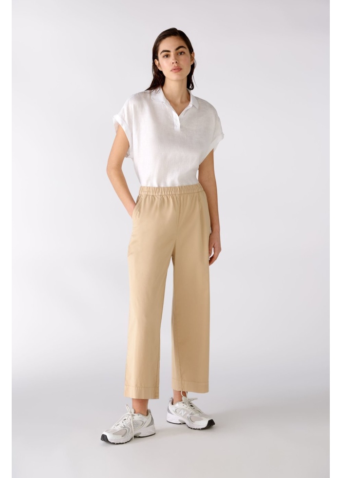 Oui | Linen Collar Top