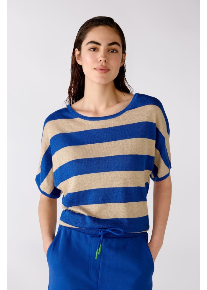 Oui | Stripe Linen Top