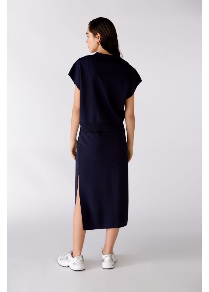 Oui | Collared Short Sleeve Top