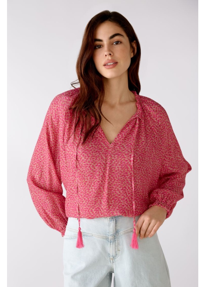 Oui | Tie Neck Blouse