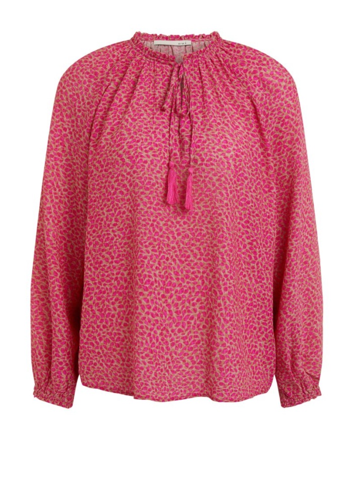 Oui | Tie Neck Blouse