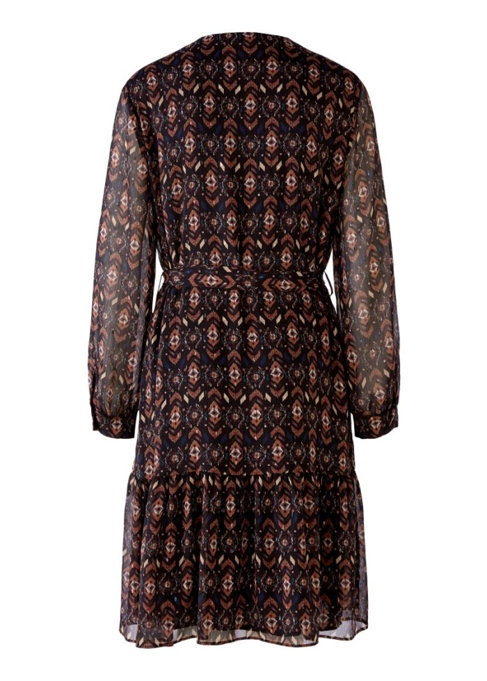 Oui | Print V-Neck Dress