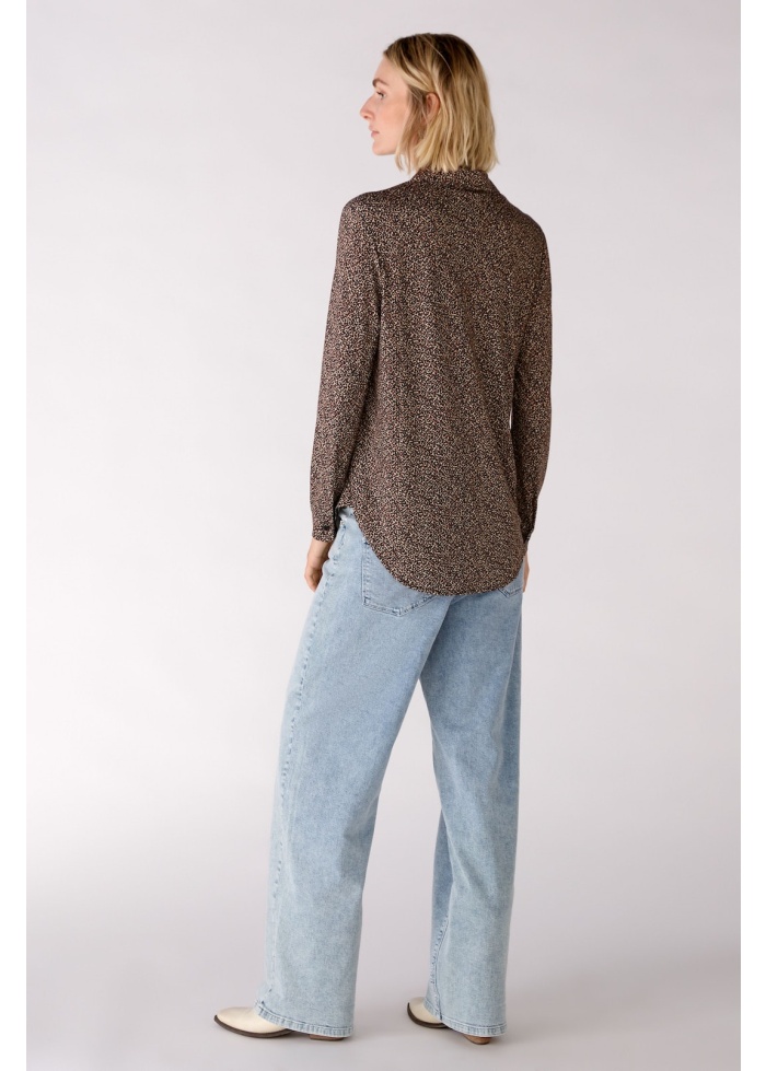 Oui | Animal Print Blouse