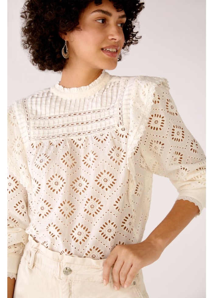 Oui | Broderie Anglaise Blouse