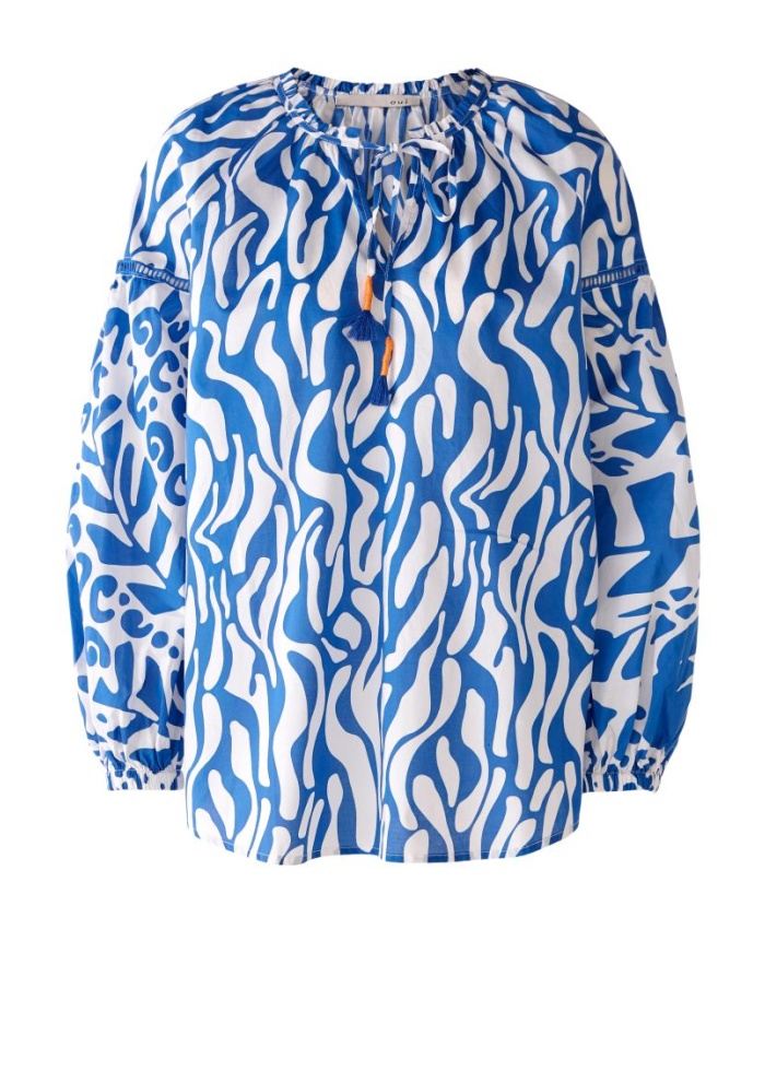 Oui | Print Blouse