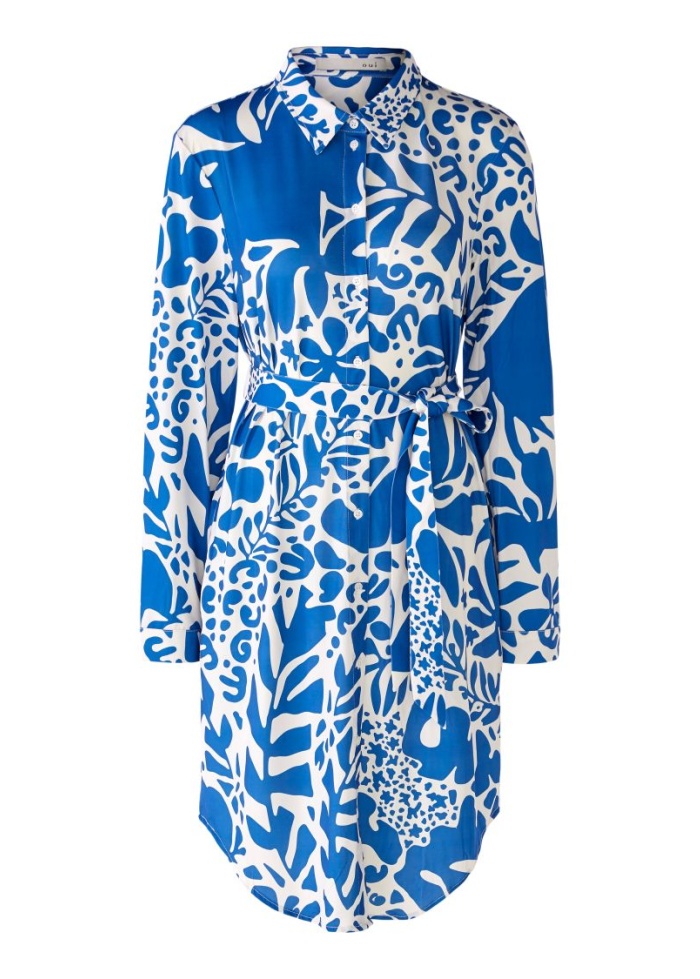 Oui | Print Shirt Dress