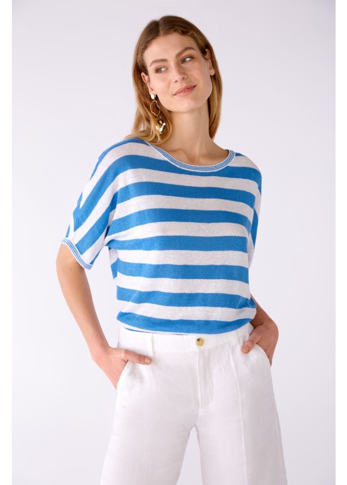 Oui | Stripe Linen Top