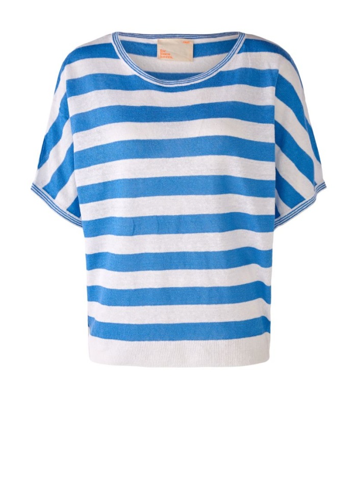 Oui | Stripe Linen Top