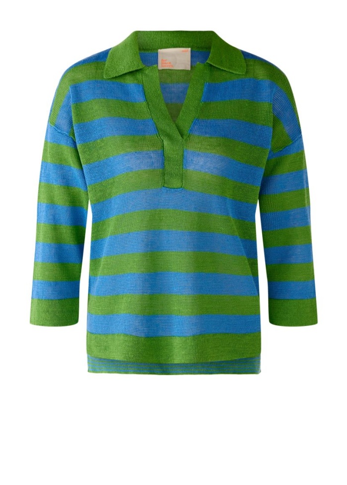 Oui | V-Neck Collar Top