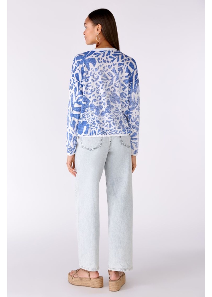 Oui | Linen Blend Cardigan