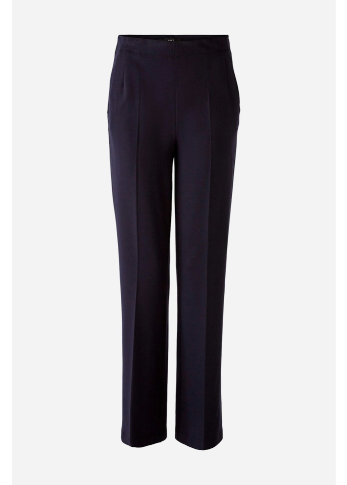 Oui | Wide Leg Trousers Navy
