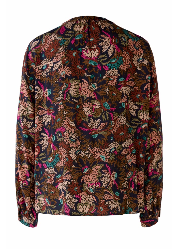 Oui | Print V-Neck Blouse