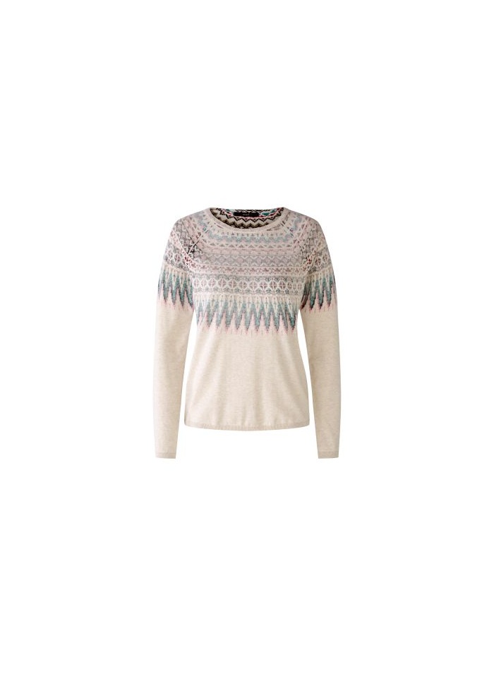 Oui | Cotton Printed Jumper