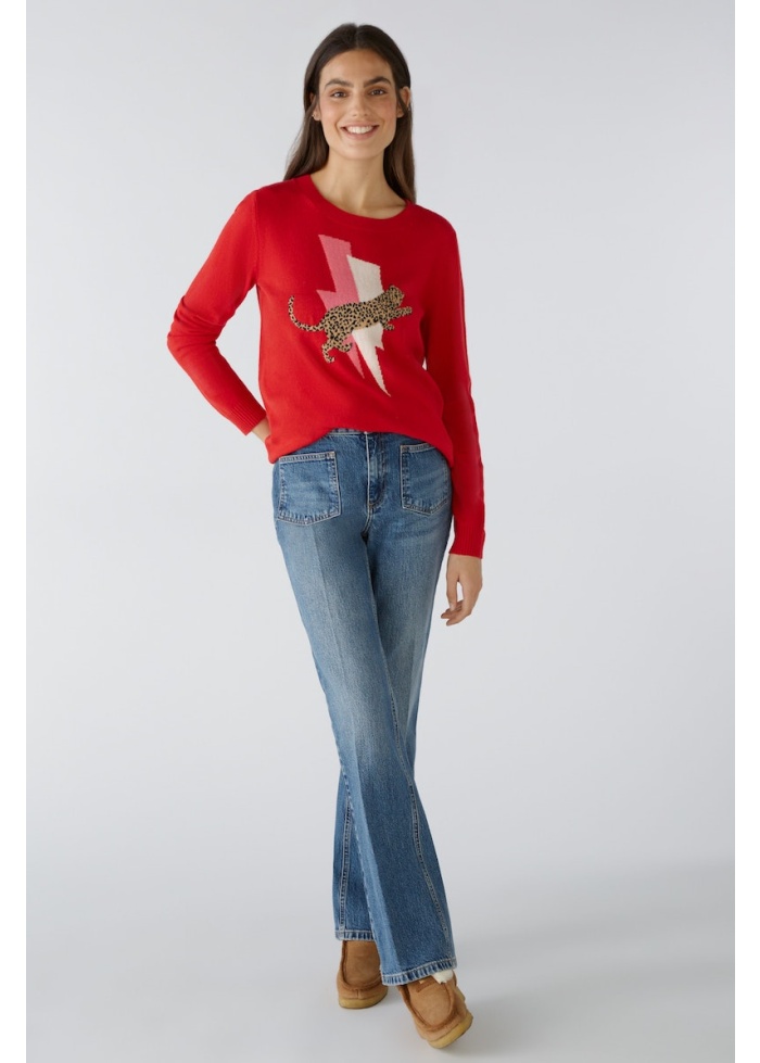 Oui | Leopard Flash Jumper