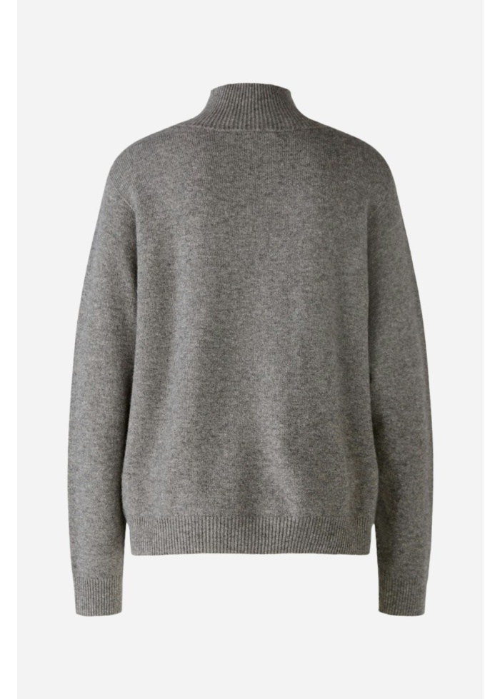 Oui | Wool Blend Grey Jumper