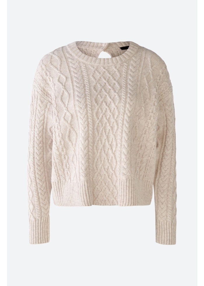 Oui | Cable Knit Jumper Dow