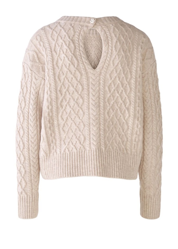 Oui | Cable Knit Jumper Dow