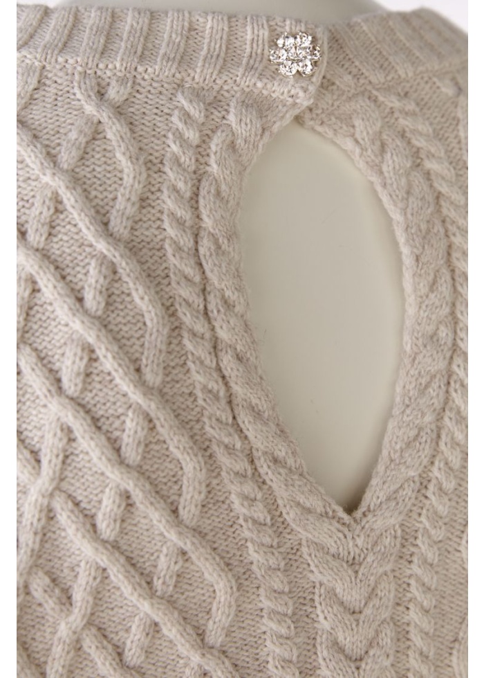 Oui | Cable Knit Jumper Dow