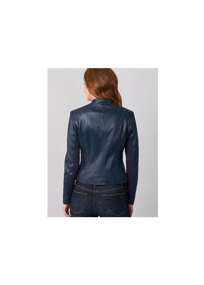 Repeat | Cropped Leather Jacket