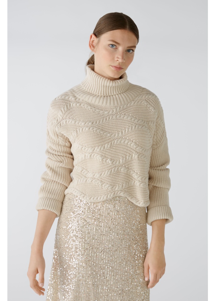 Oui | Scallop Hem Jumper