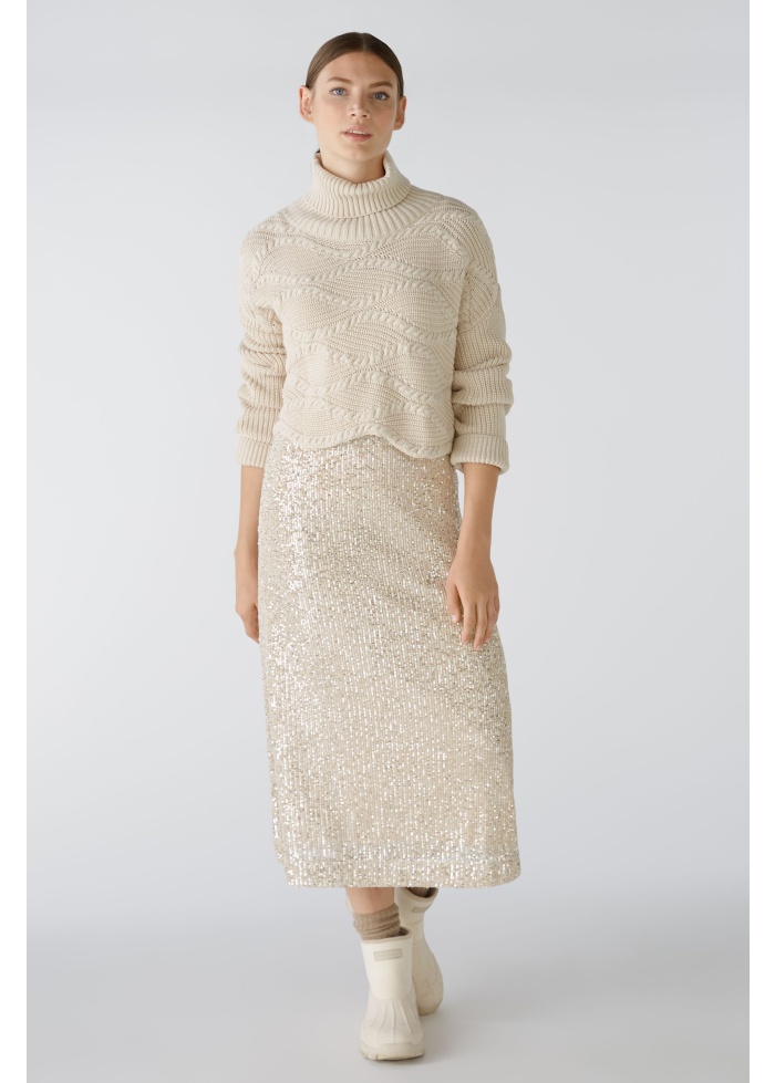 Oui | Scallop Hem Jumper