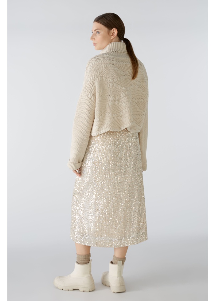 Oui | Scallop Hem Jumper