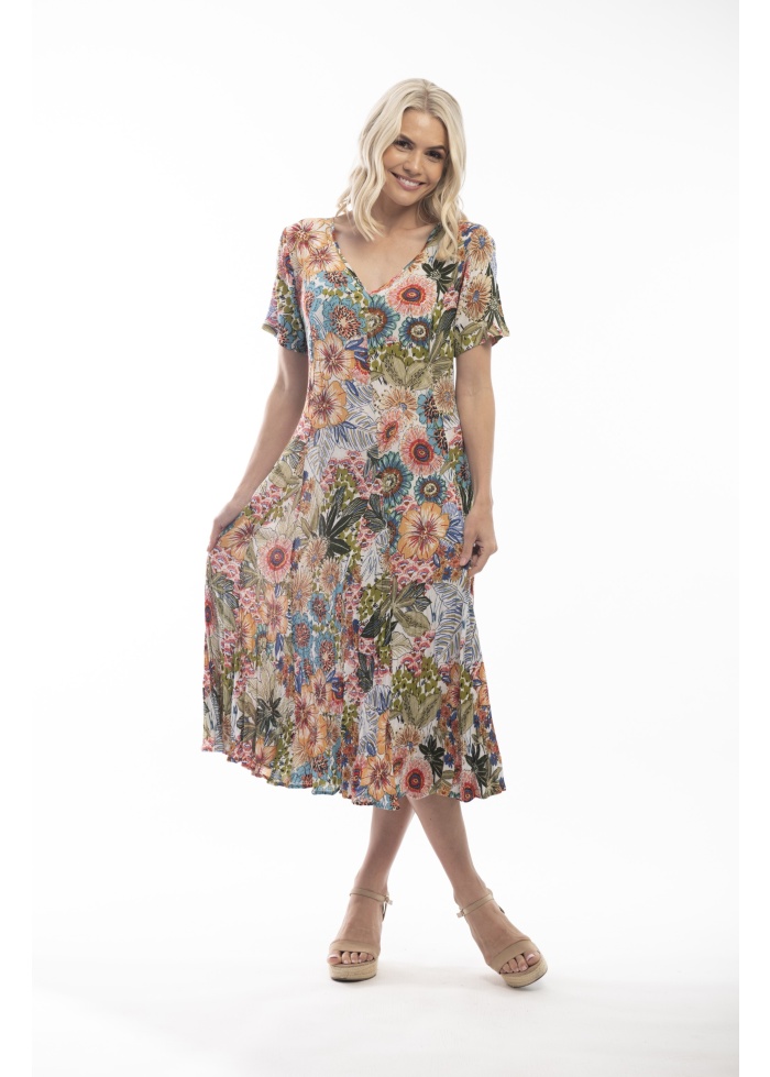 Orientique | Bibury Godet Dress