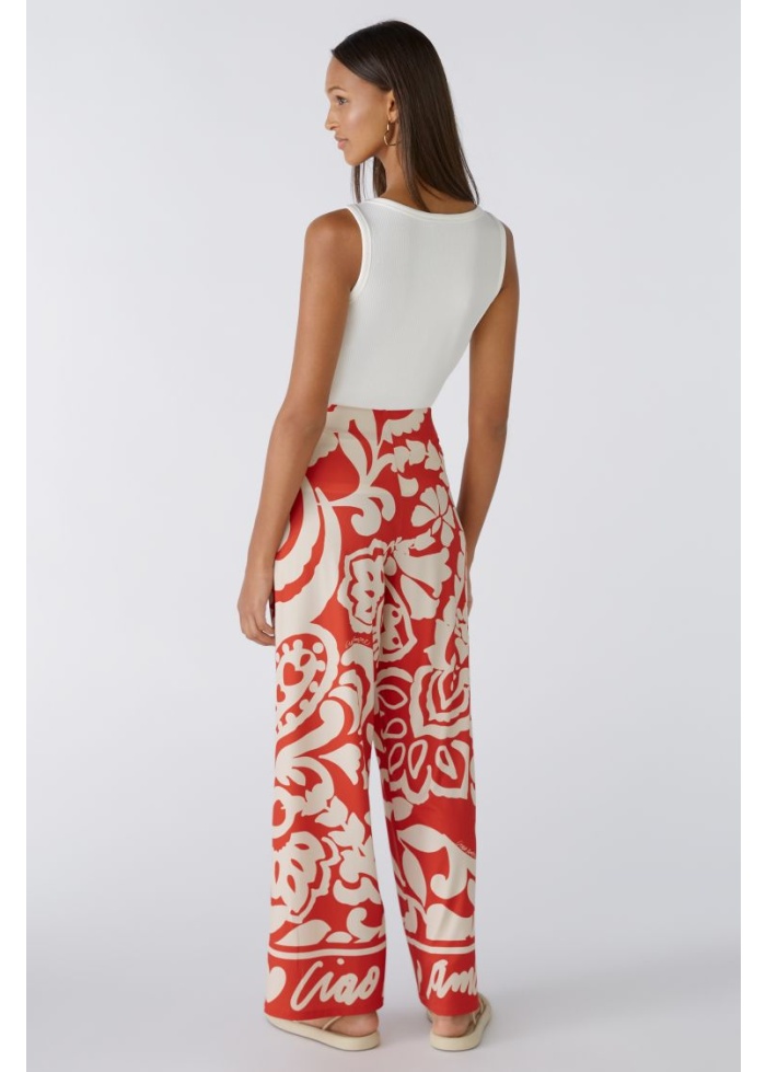 Oui | Printed Marlene Trousers