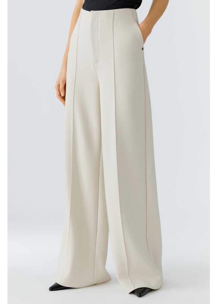 Oui | Scuba Cream Trousers