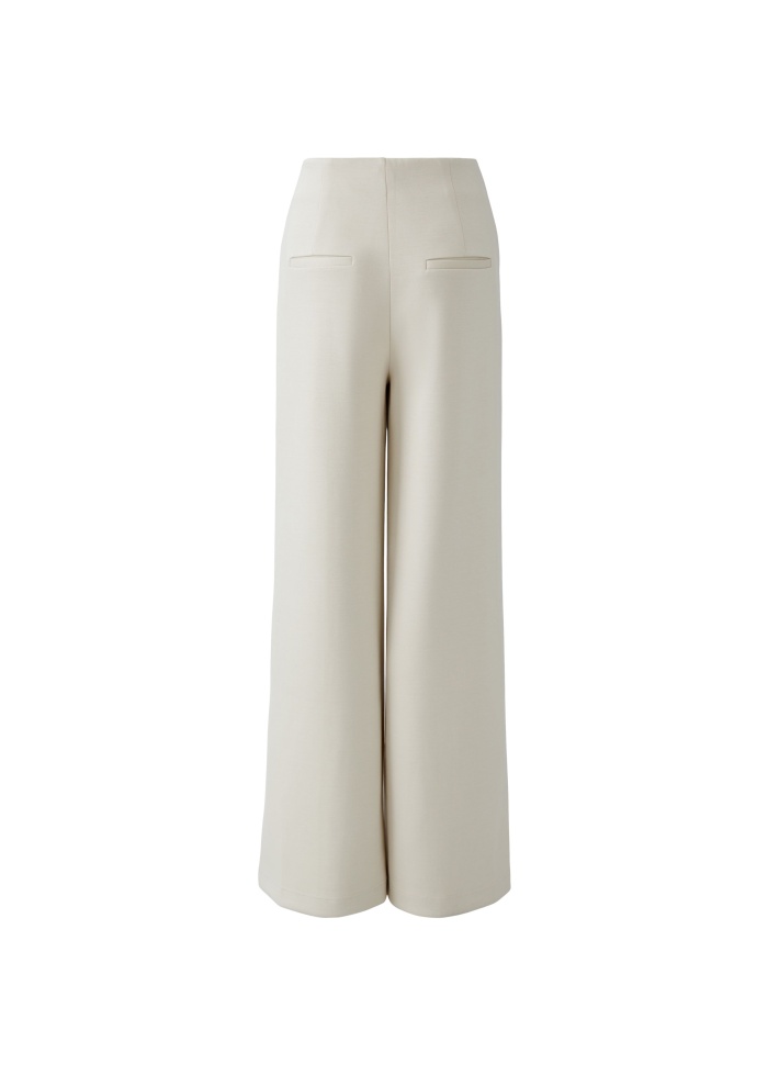 Oui | Scuba Cream Trousers