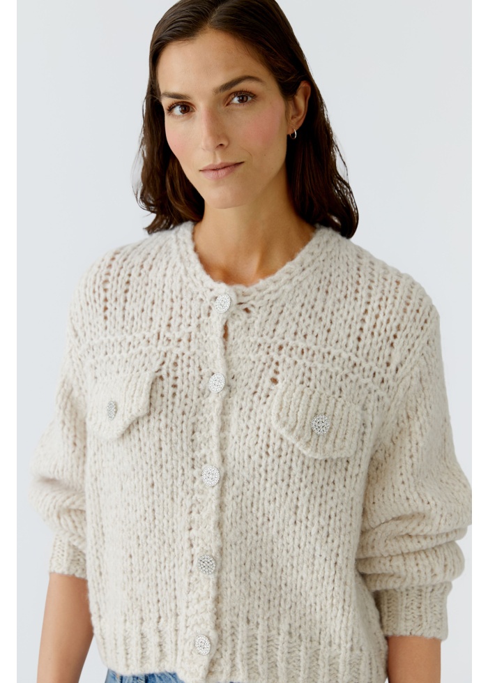 Oui | Diamante Cardigan 