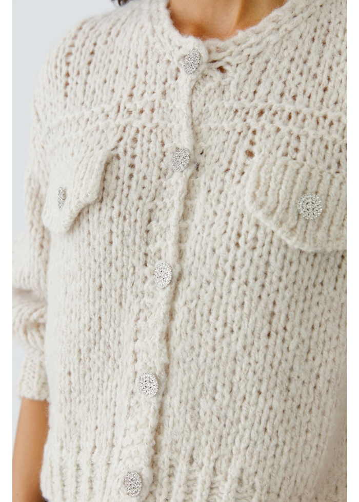 Oui | Diamante Cardigan 