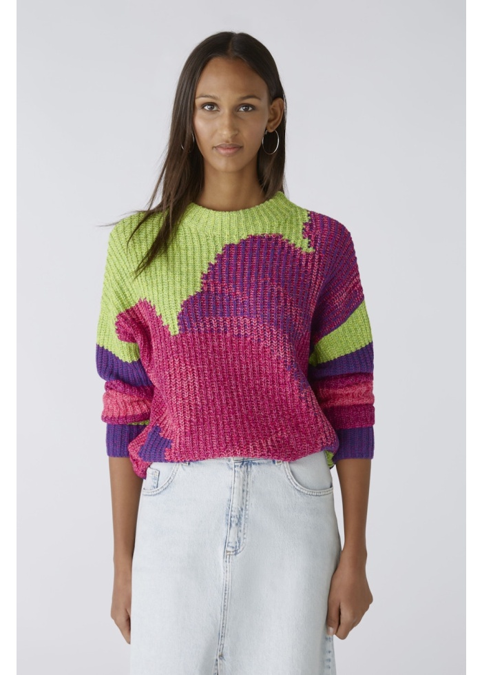 Oui | Stripe Back Jumper