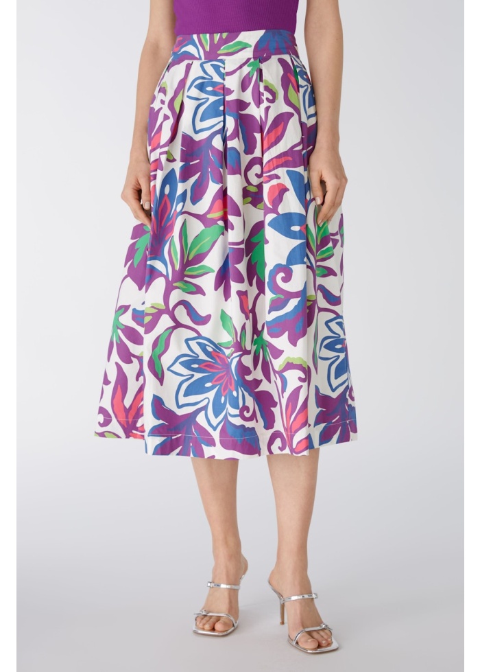 Oui | Printed Skirt