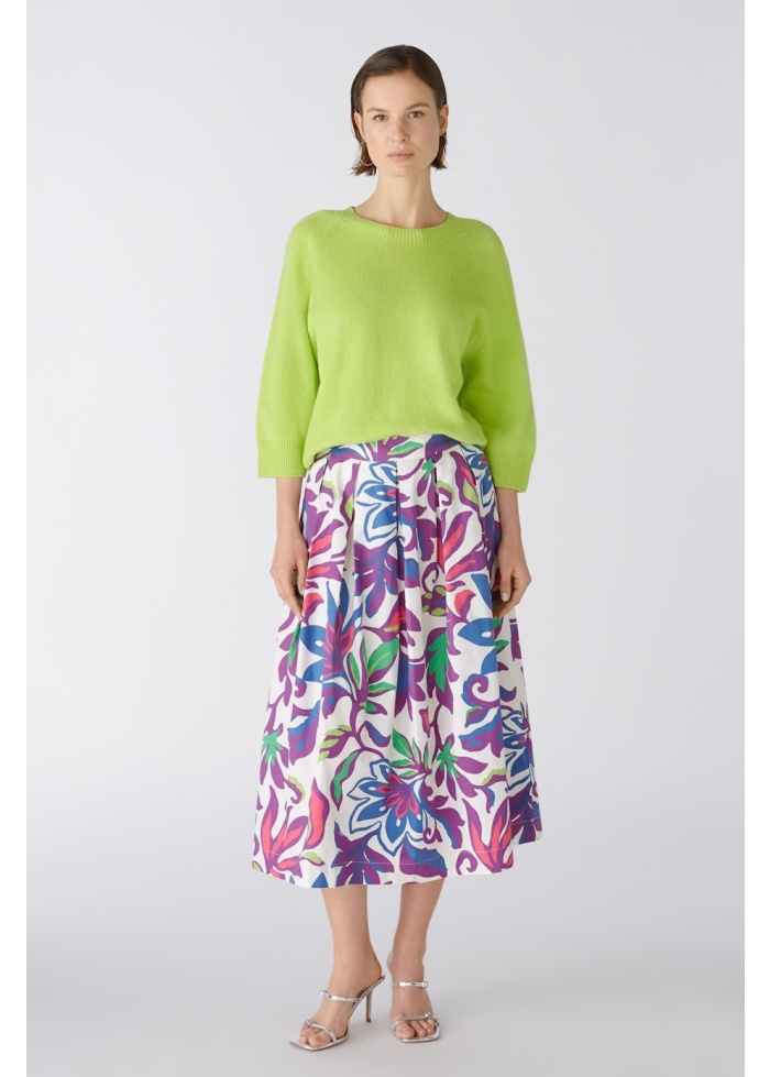 Oui | Printed Skirt