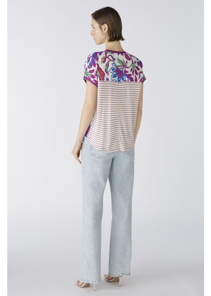 Oui | Stripe Back Tee