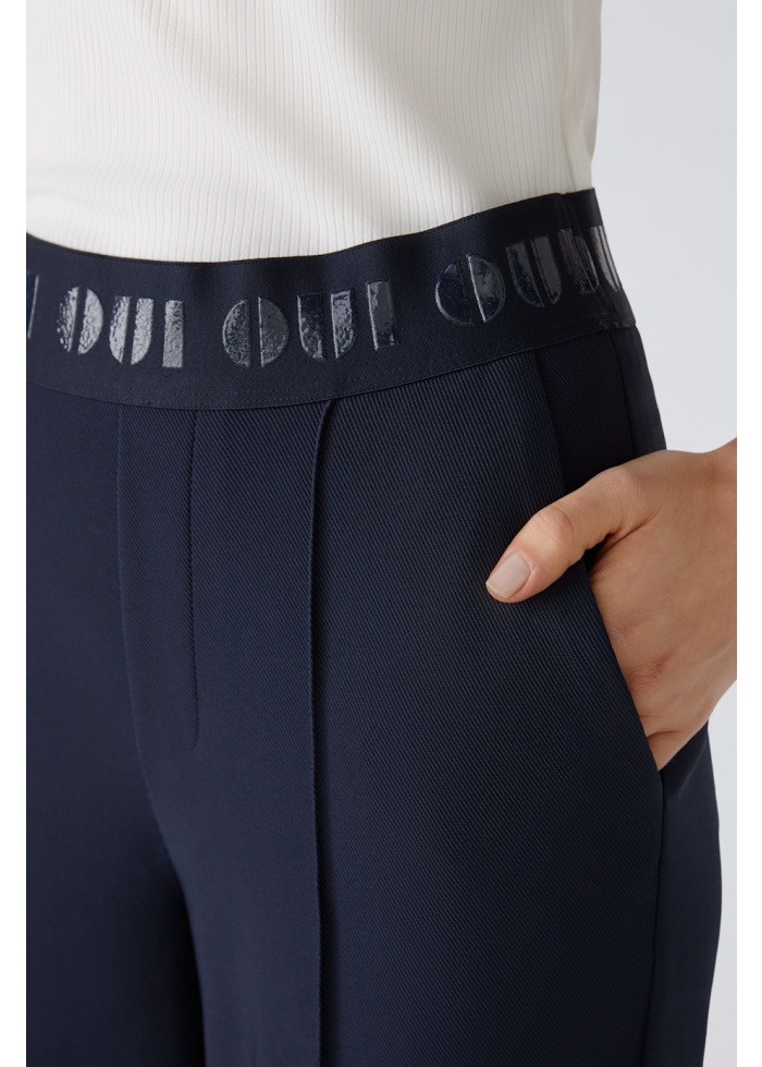 Oui | Logo Trousers Navy