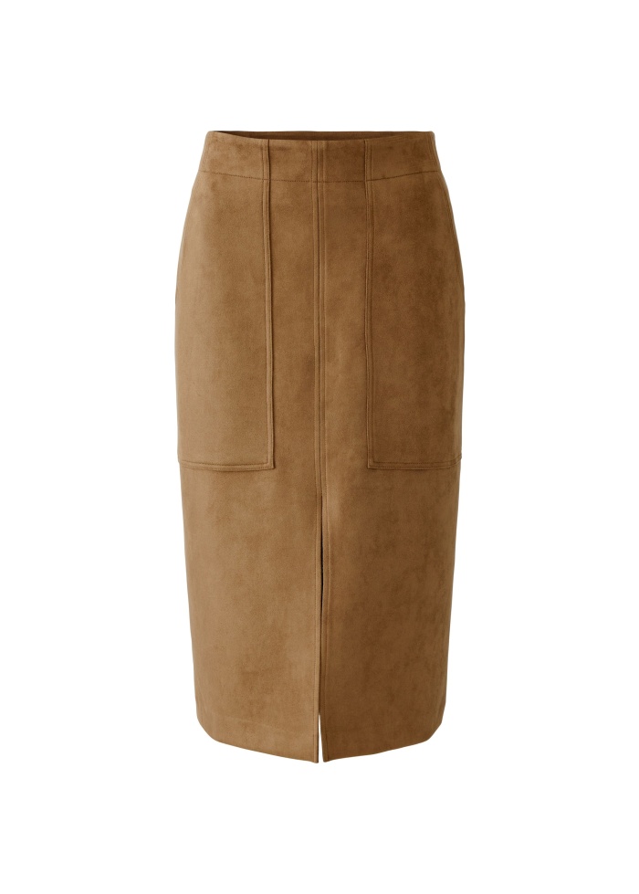 Oui | Faux Suede Skirt