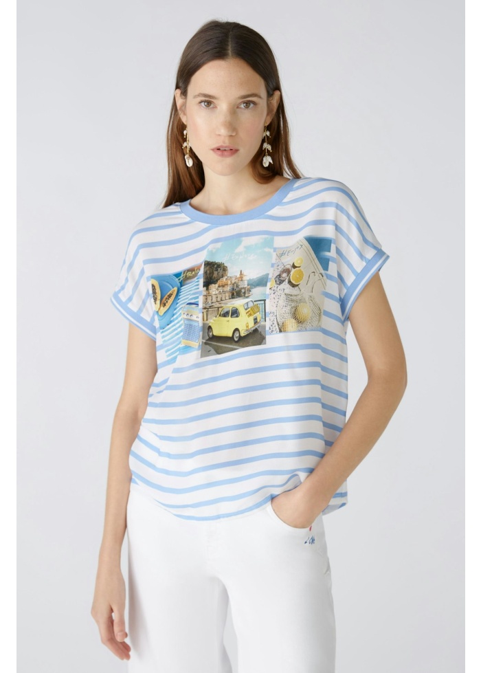 Oui | Patch Print T-Shirt