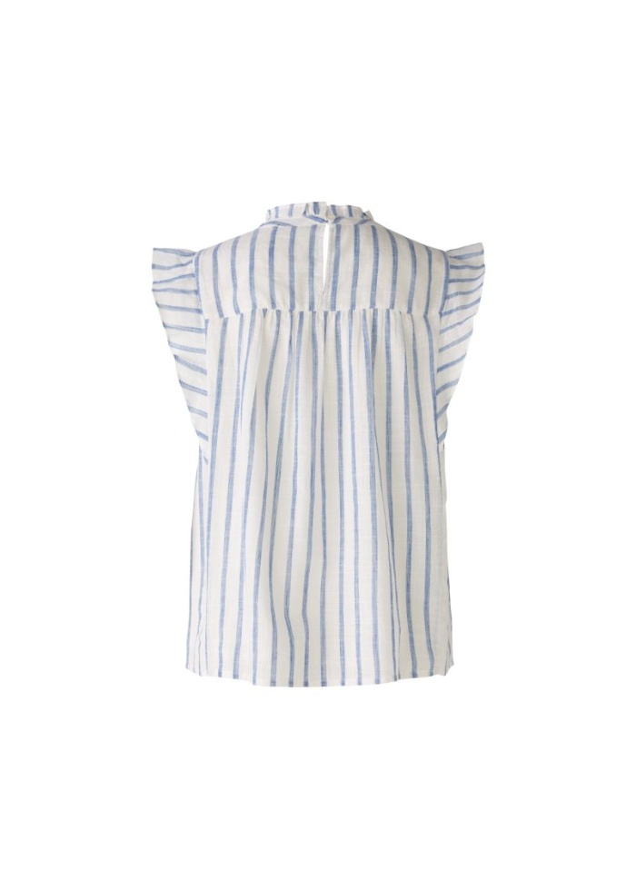 Oui | Stripe frill Blouse