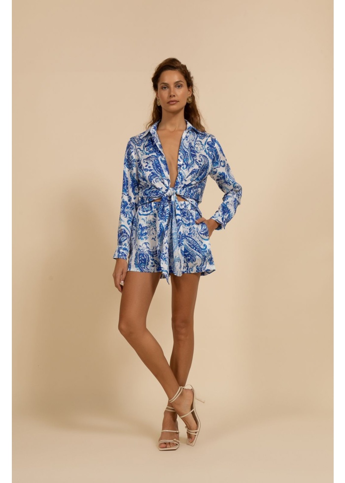 Kasia | Silky Tie Top