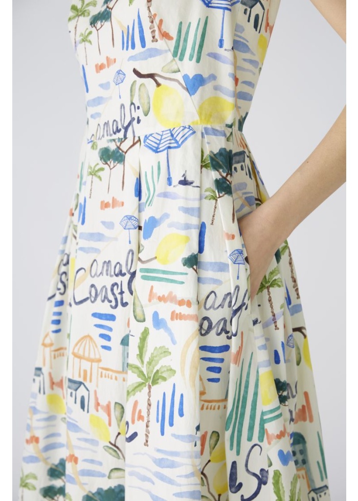 Oui | Amalfi cotton dress