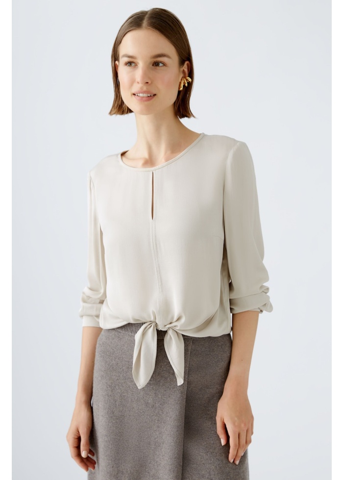 Oui | Silky Tie Blouse