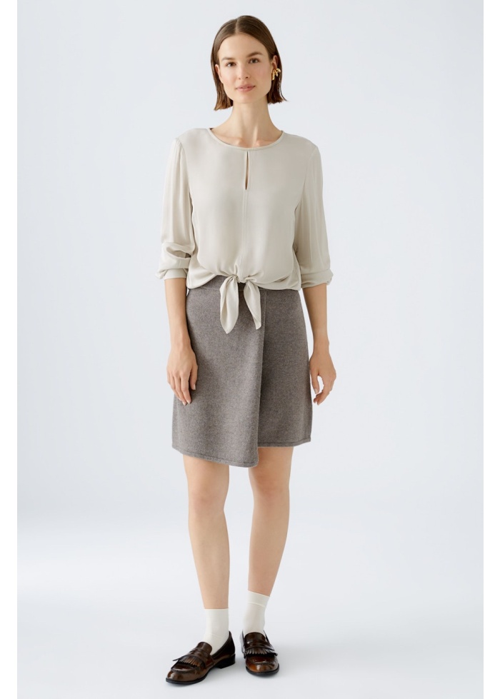 Oui | Silky Tie Blouse