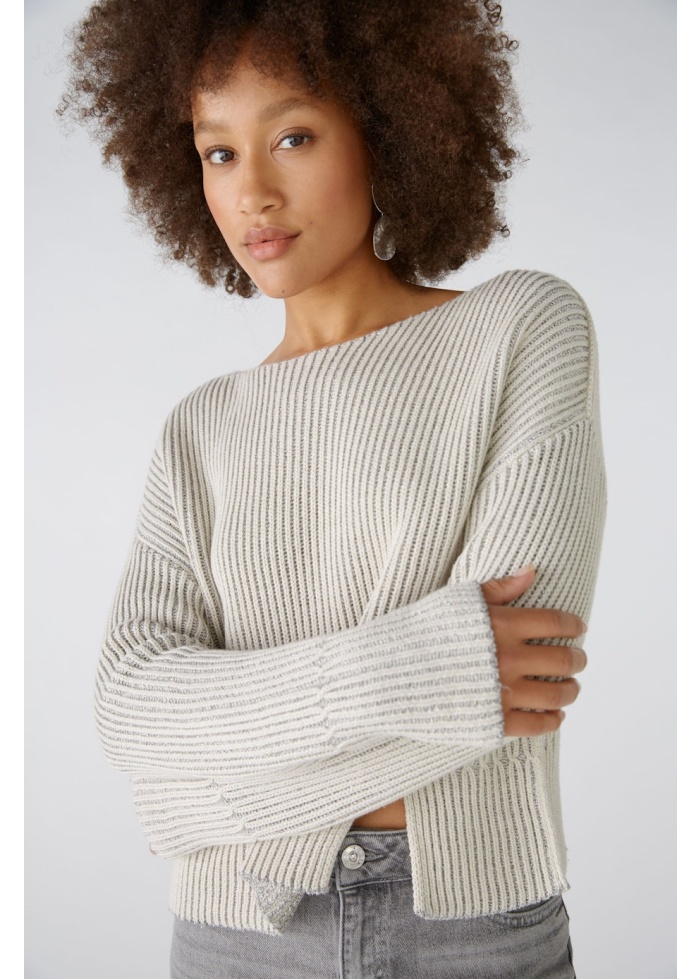 Oui | Split Lurex Jumper