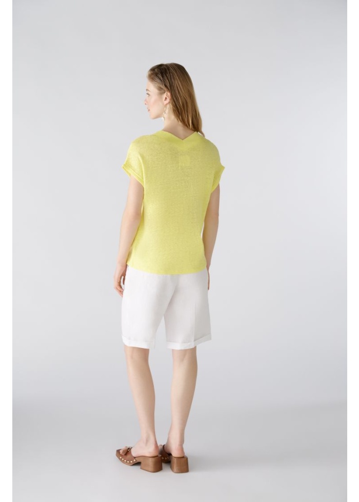 Oui | Linen VNeck Top